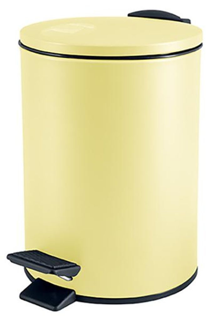 Spirella Treteimer Cannes - gelb - 3L - Metall - 17 x 25 cm Produktbild 