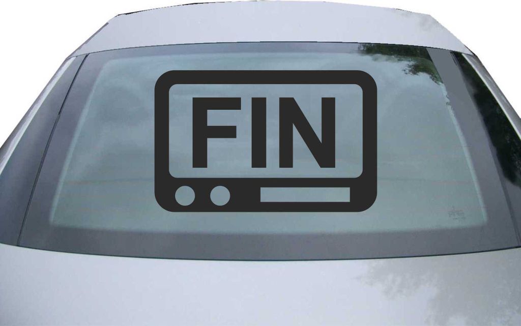 Indigos UG - Aufkleber Heckscheibe & Motorklappe DE2518 - schwarz - 600x381 mm - Finnland FIN - Auto Scheiben Fenster Heckklappe Tuning Racing JDM ...