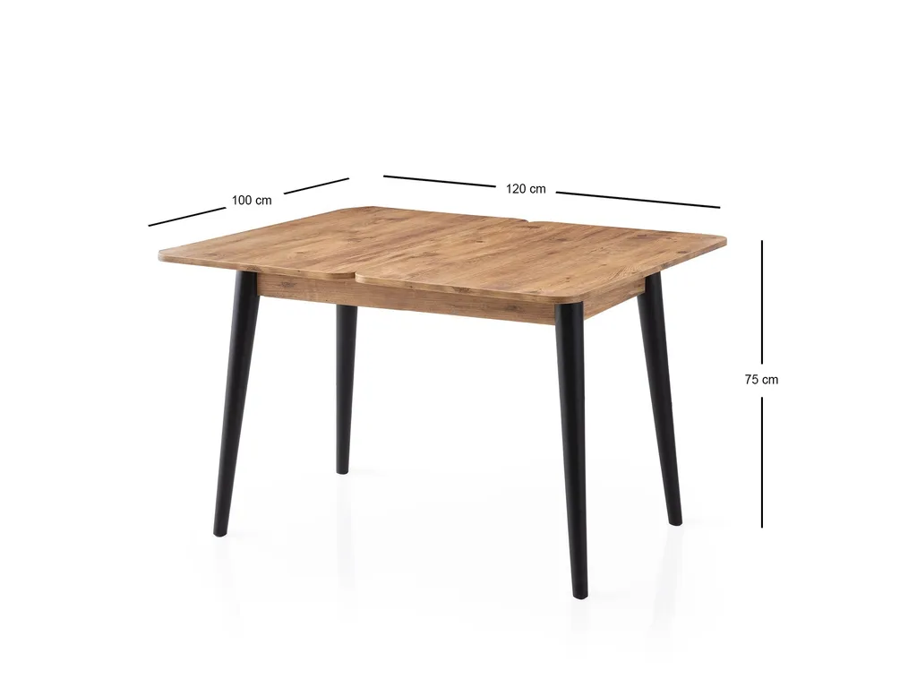 Petite table extensible 100cm Pin Atlantique pour optimiser l'espace - 8