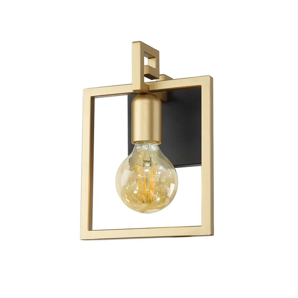 Applique PRIMERO WL-44003-1-BK-GD Italux luminaire design noir et doré