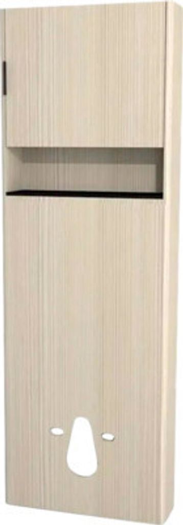 Devo Spülkastenverkleidung Lotos rechts BxHxT 65 x 190 x 19 cm structure avola cremeweiß/soft black