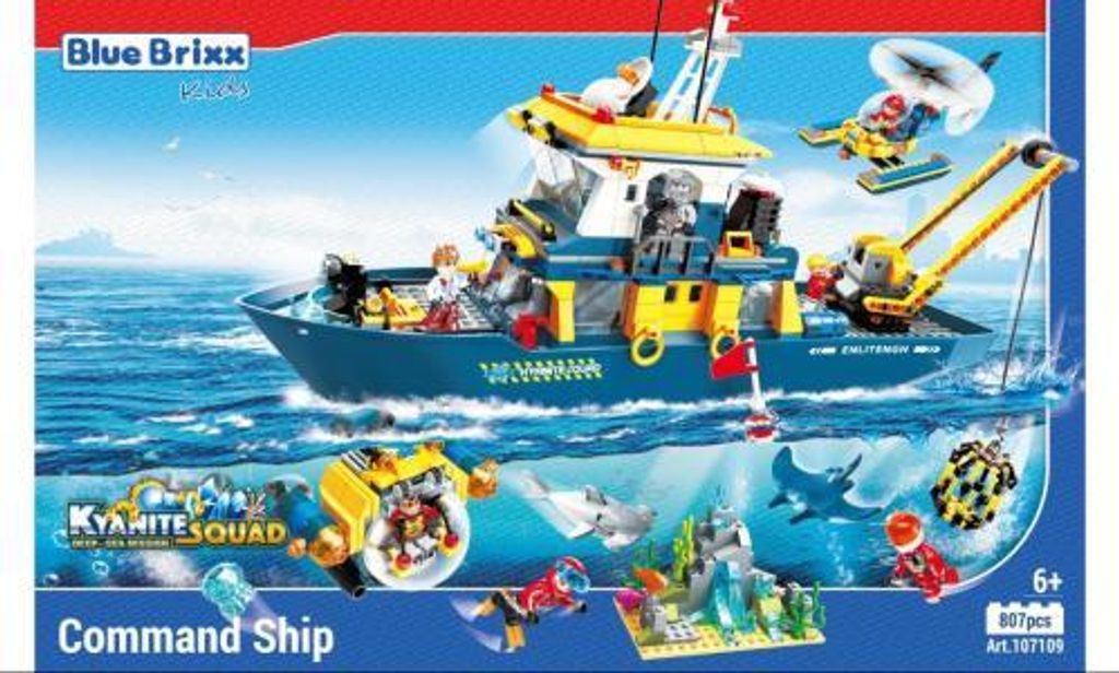 Blue Brixx 107109 Kommandoschiff Produktbild 