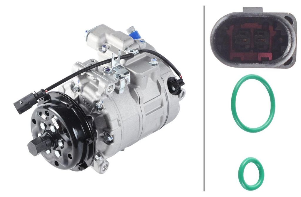 Klimakompressor 12 V R134a HELLA Thermo-Expertise für u.a. VW TRANSPORTER