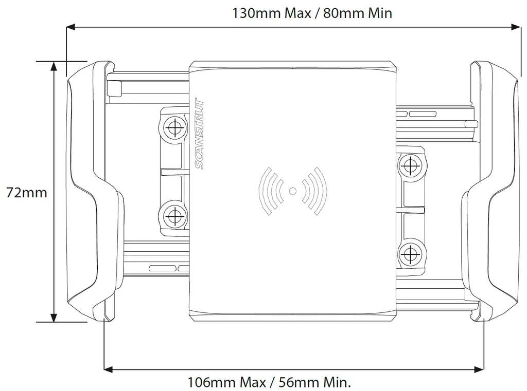 Support Smartphone SCANSTRUT ROKK Wireless NANO Chargeur Induction Qi - 3