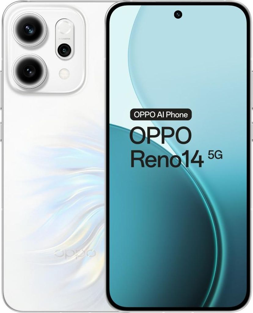 Oppo Reno 14 5G 12/512GB Opal Baltas Produktbild 