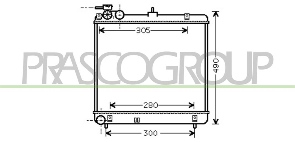 PRASCO HN324R001 Kühler Wasserkühler Motorkühler für HYUNDAI ATOS (MX)