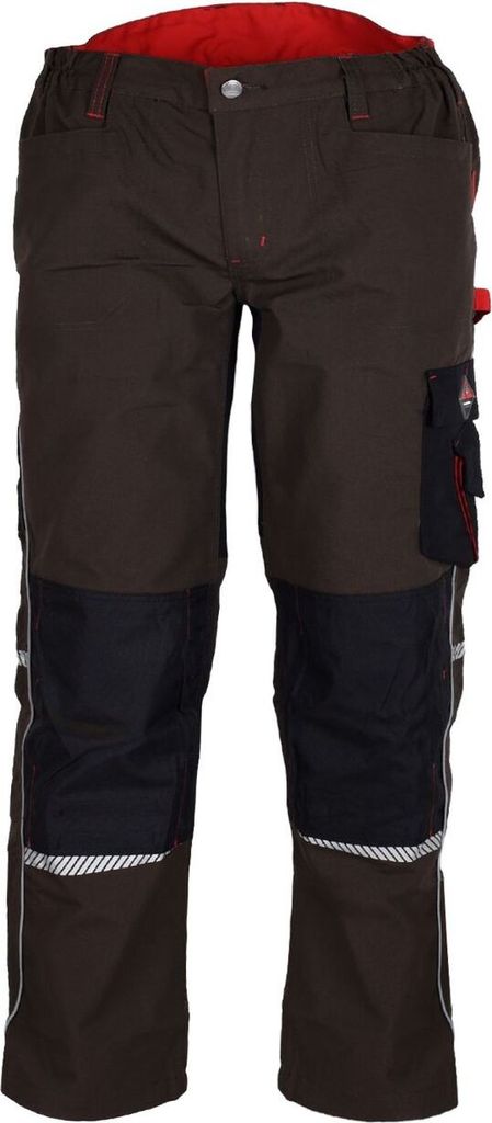 CANADIAN LINE Herren Arbeitshose Bundhose, Kaffee, Schwarz, Farbe:Kaffee/ Schwarz, Größe:52