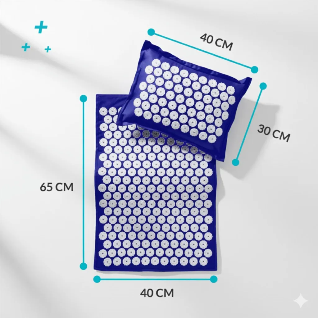 Soulagement Mal de Dos : Tapis d'Acupression Vitalic avec Oreiller - 4
