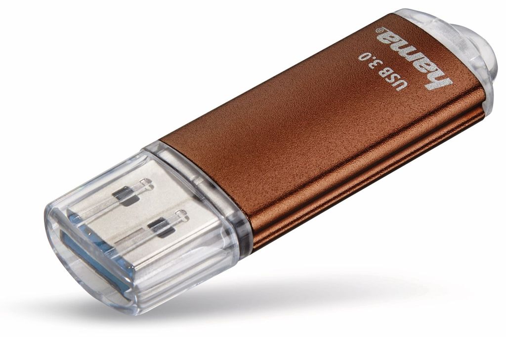 Hama Clé mémoire USB 3.0 FlashPen, 32 Go, couleur : marron Image du produit 