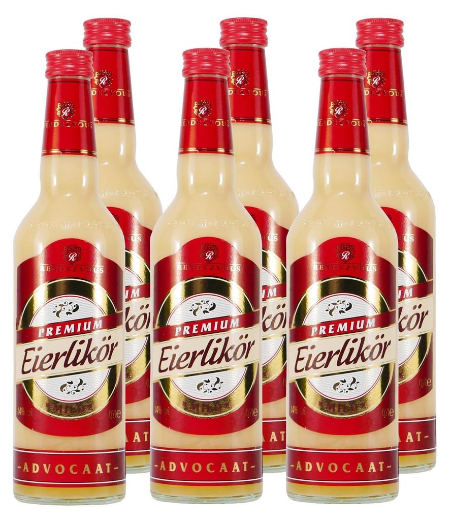 Rendezvous Eierlikör Advocaat -mild- (6 x 0,7L) Produktbild 