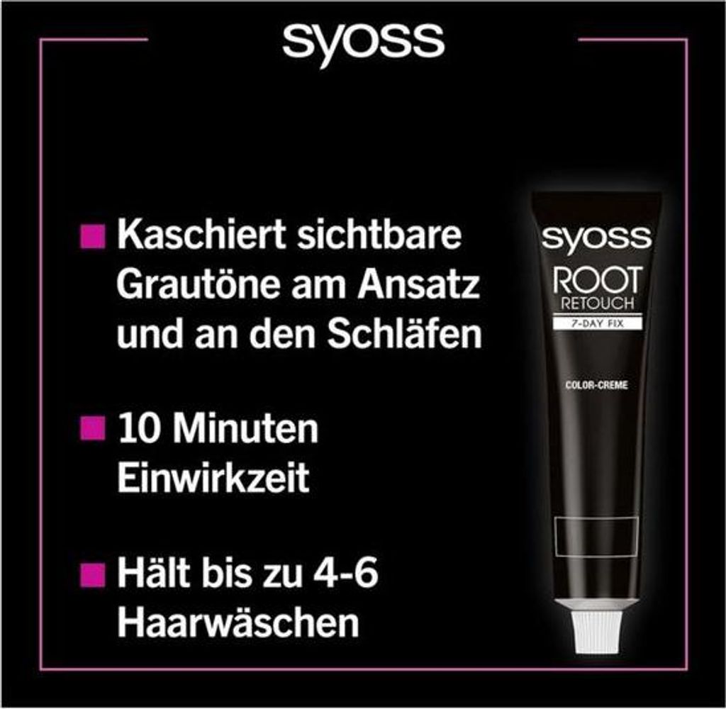 Schwarzkopf Ansatz Retoucher 60 ml, Haar Color:Mittelbraun, Produktbild 