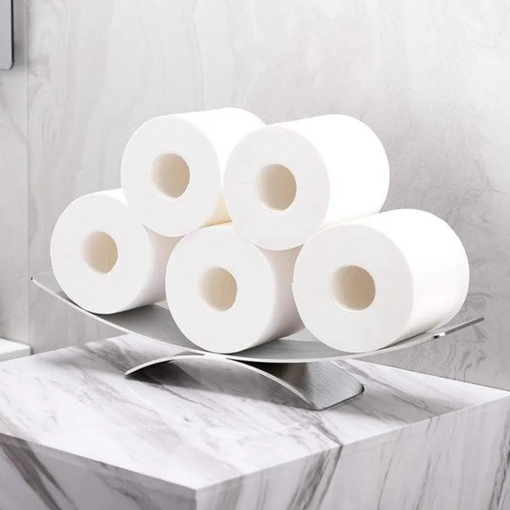 Porte-sacs de toilette inox pour gagner de la place sans percer le mur