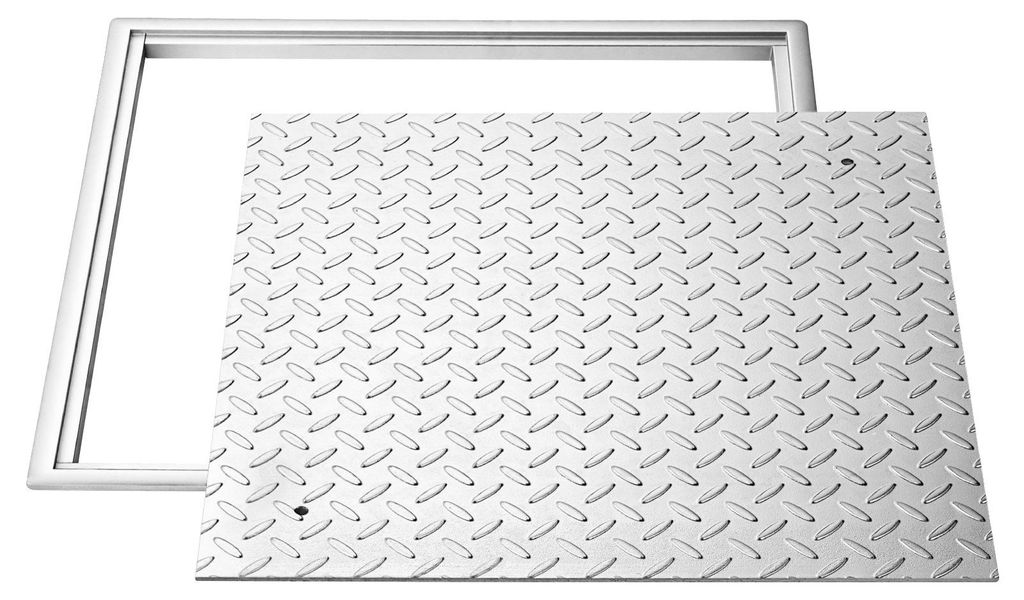 Couvercle de regard VEVOR avec cadre 50 x 50 cm, couvercle Image du produit 