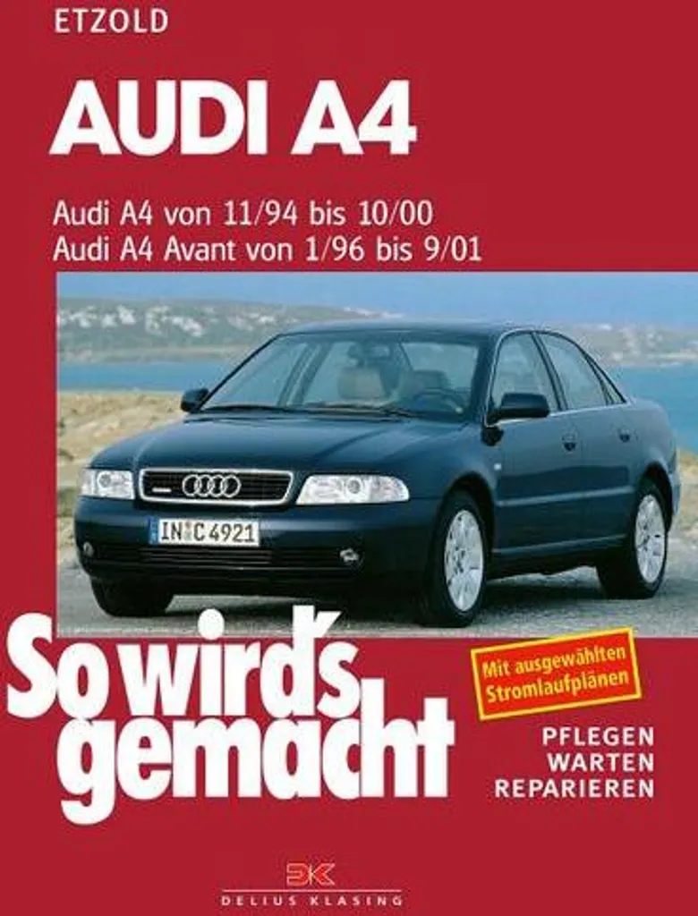 Revue Technique Audi A4 Berline 11/94-10/00 et Avant 1/96-09/01