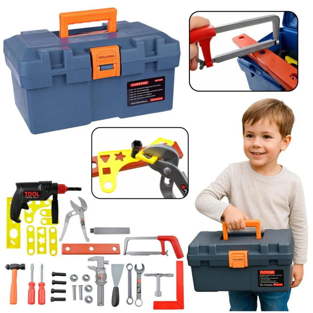 Réparez tout facilement avec ce Kit Boîte à Outils et Perceuse DIY Pro