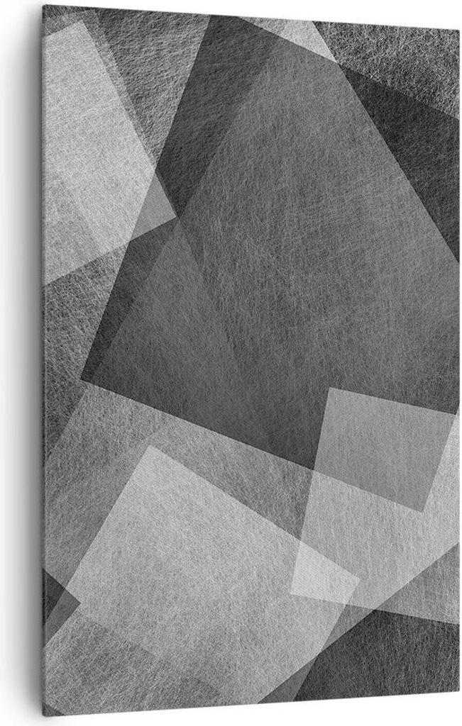 Bild auf Leinwand - Leinwandbild - Einteilig - Abstraktion modern - 80x120cm - Wand Bild - Wanddeko - Wandbilder - Leinwanddruck - Wanddekoration -...