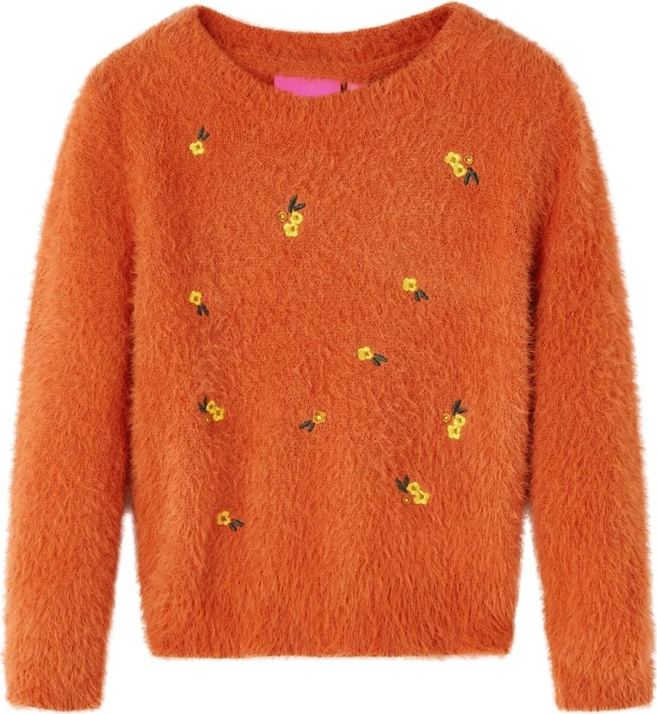 "SALE 2026"Kinderpullover Gestrickt Dunkelorange 104 NEU142381 - Arbeitshosen