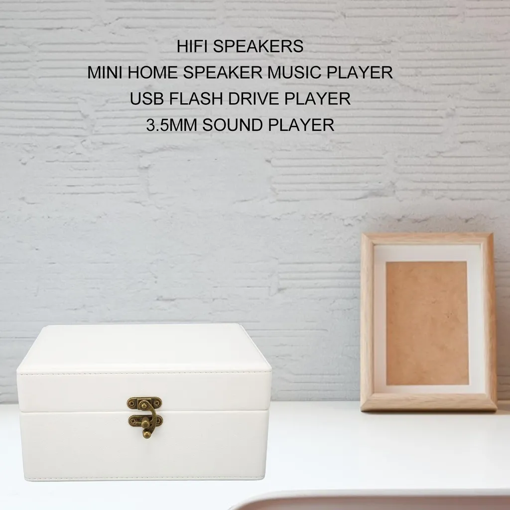 Lecteur CD Bluetooth portable blanc avec télécommande et prise AUX USB - 5
