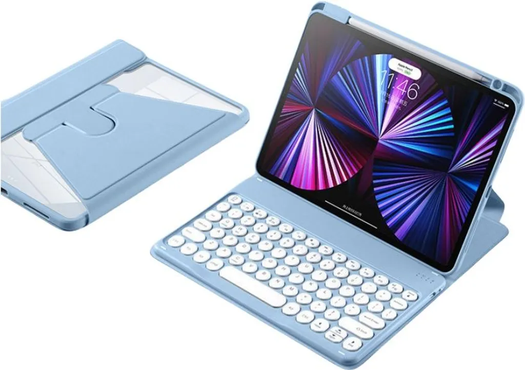 Étui Clavier pour iPad Air 5 et 4 10.9 pouces avec Rotation 360 Degrés