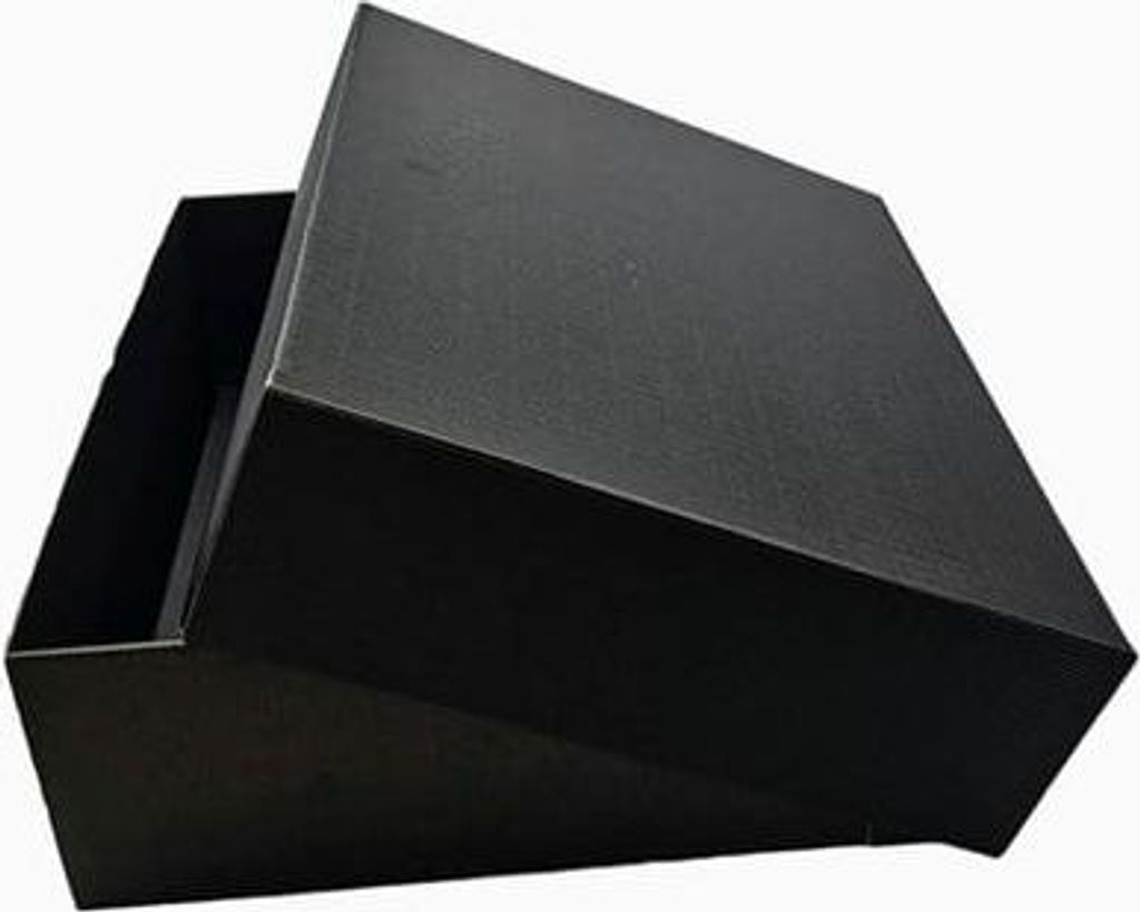 Wellpappschachteln mit Deckel, schwarz, 350 x 300 x 90 mm, 10 Stück