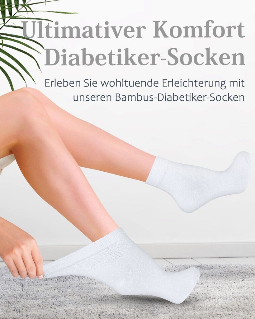 Fiera Besa Diabetiker Socken Damen mit Elasthan, 4 Paar, Produktbild 2
