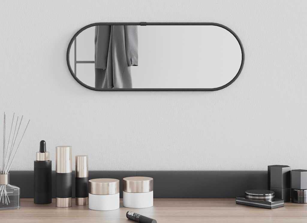 "2026 Promotion" Wandspiegel Schwarz 40x15 cm Oval - Wandspiegel CC21077