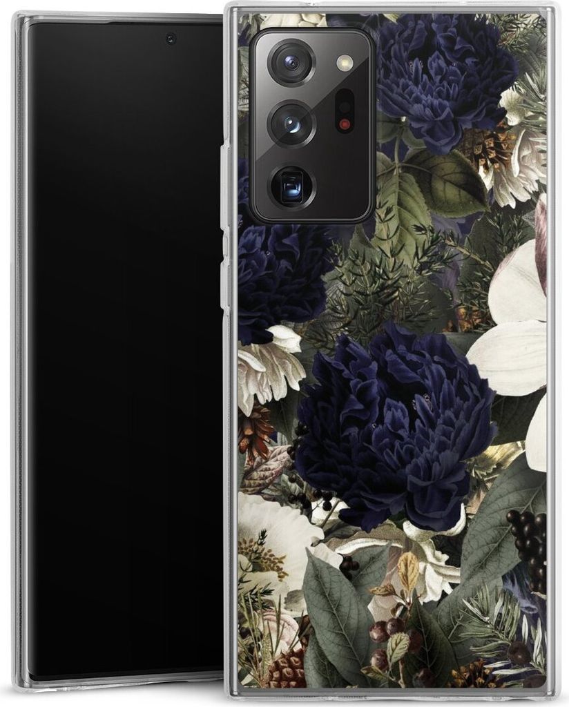 DeinDesign Handyhülle für Samsung Galaxy Note 20 Ultra 5G Silikon Hülle Case Smartphone Schutzhülle Blumen Utart Vintage