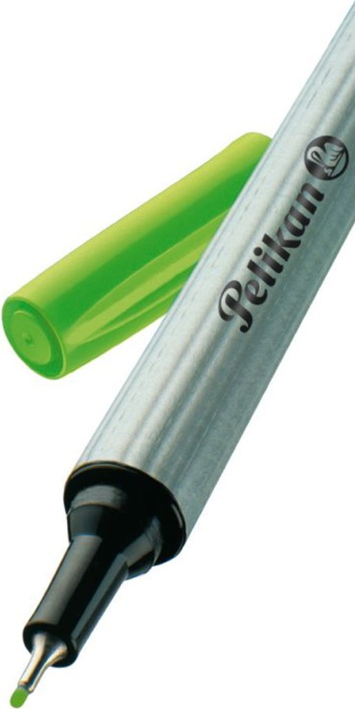 Pelikan Fineliner 96 Hellgrün in Faltsch. Produktbild 