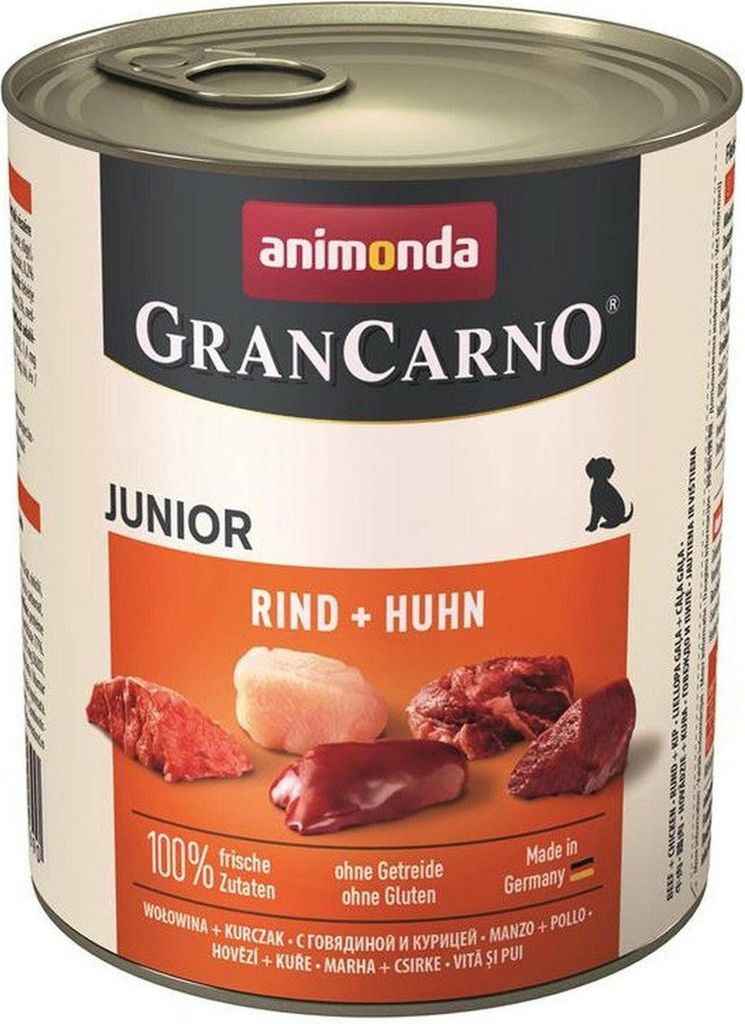 animonda GranCarno Junior Rind + Huhn, 6 x 800 g, Produktbild 