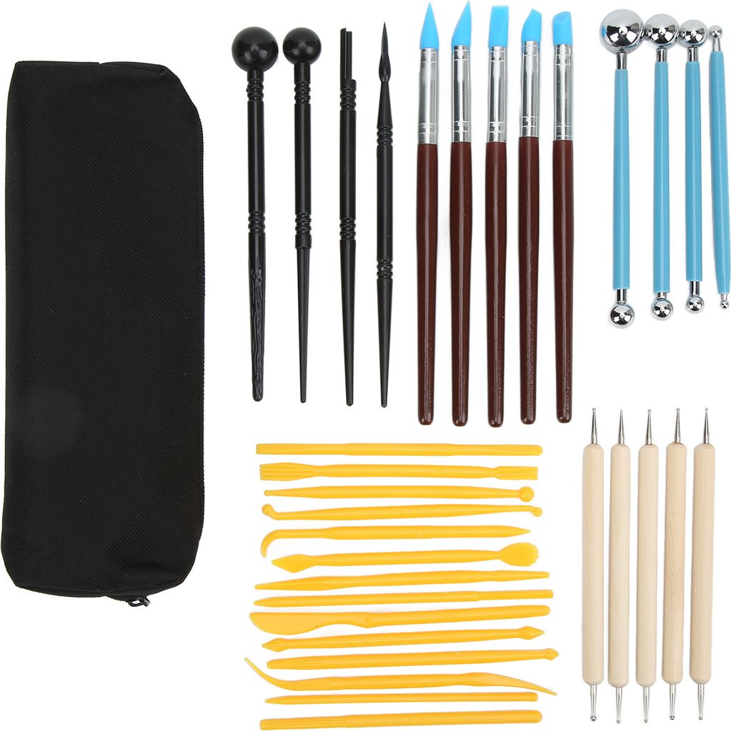 Tonmodellierwerkzeug-Set, 33-teilig, Kugel Stick Produktbild 