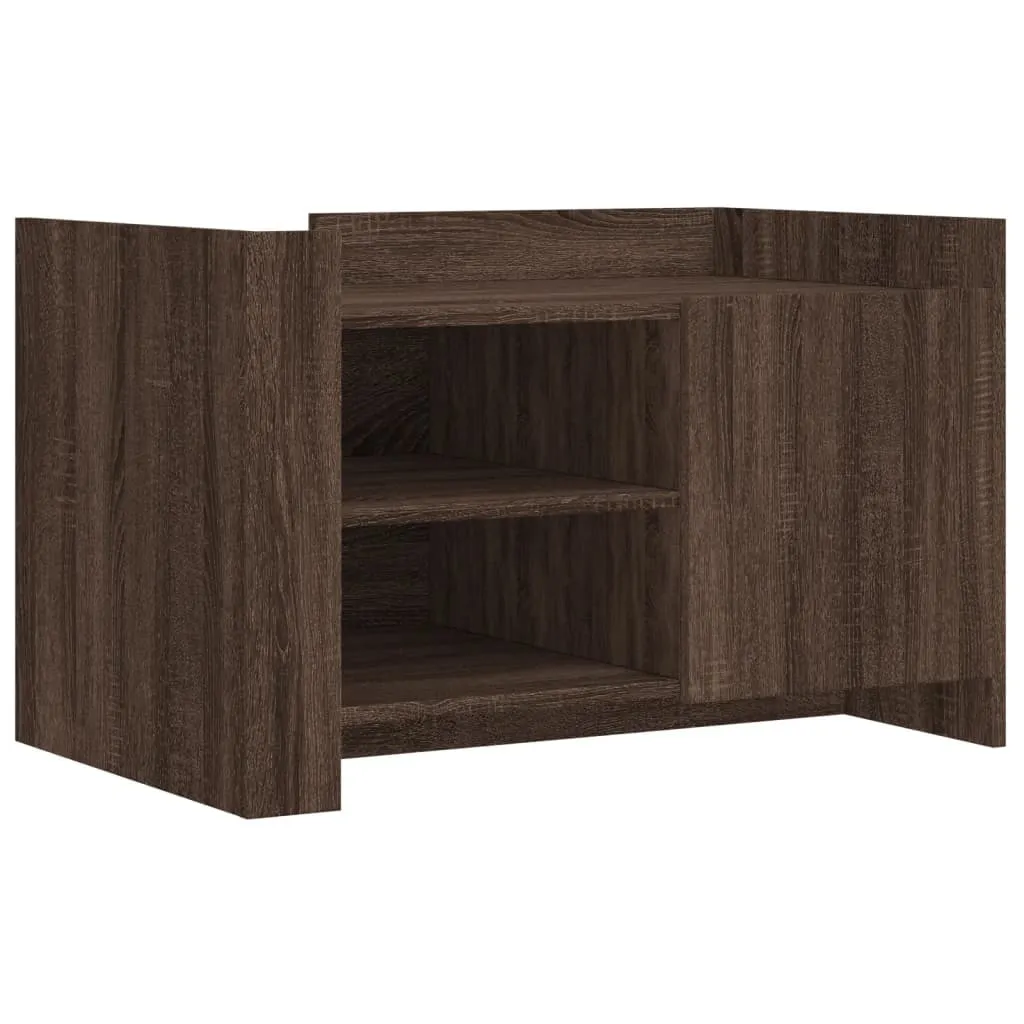 SYFAX™ Tavolino Salotto Rovere Marrone 80x50x50cm - Legno Multistrato