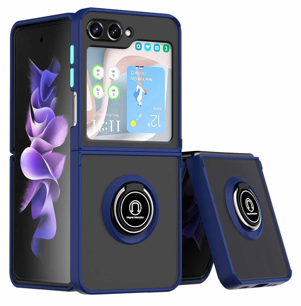 Per Samsung Galaxy Z Flip5 5G TPU / PC Design Anello Magnet Immagine del prodotto 