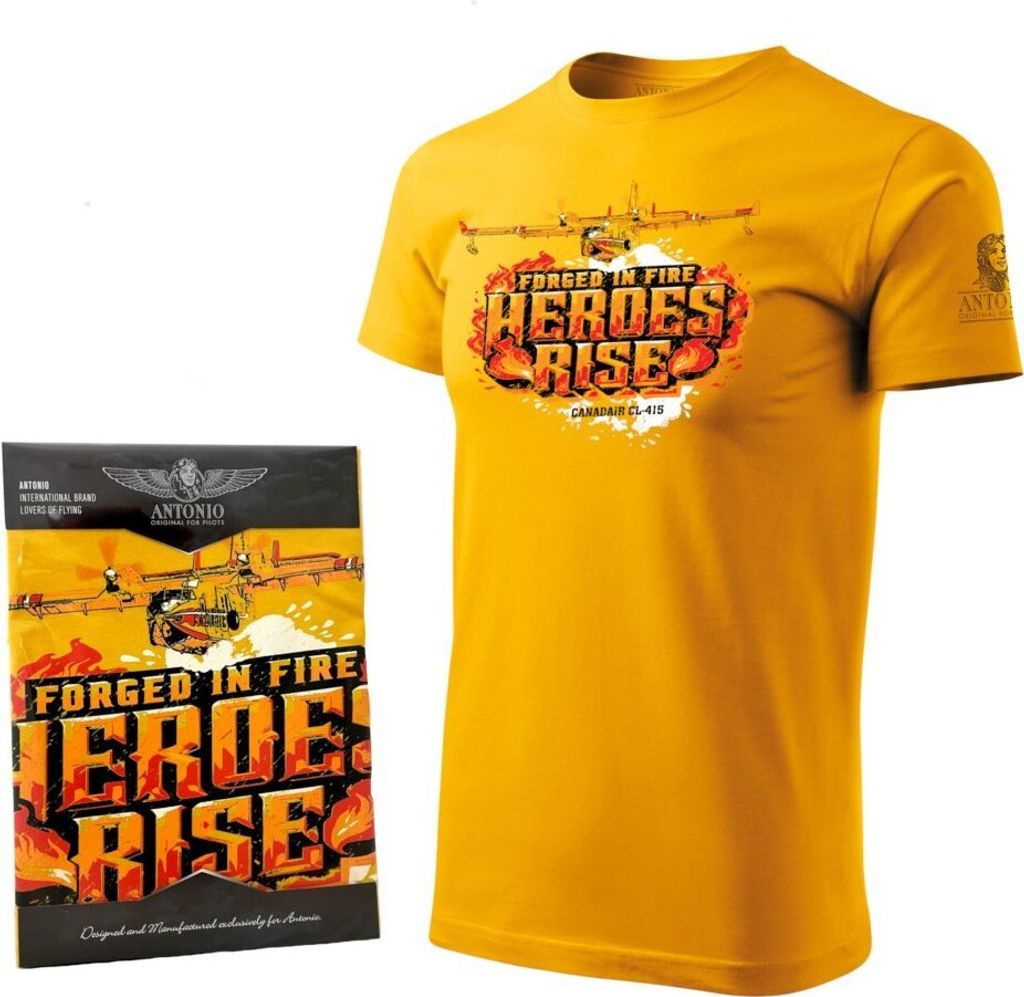 T-Shirt mit Löschflugzeug CANADAIR (L)