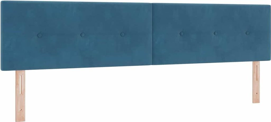 Best Möbel Kopfteil - modernes Design - Wandmontiert mit Kopfteil Dunkelblau 200 cm Samt - Kopfteile A42007200