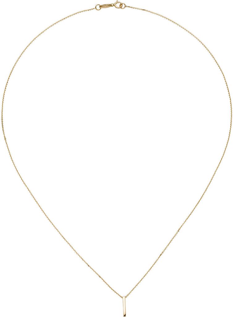 Halskette mit Anhänger Stäbchen Halsschmuck Collier aus 375 Produktbild 