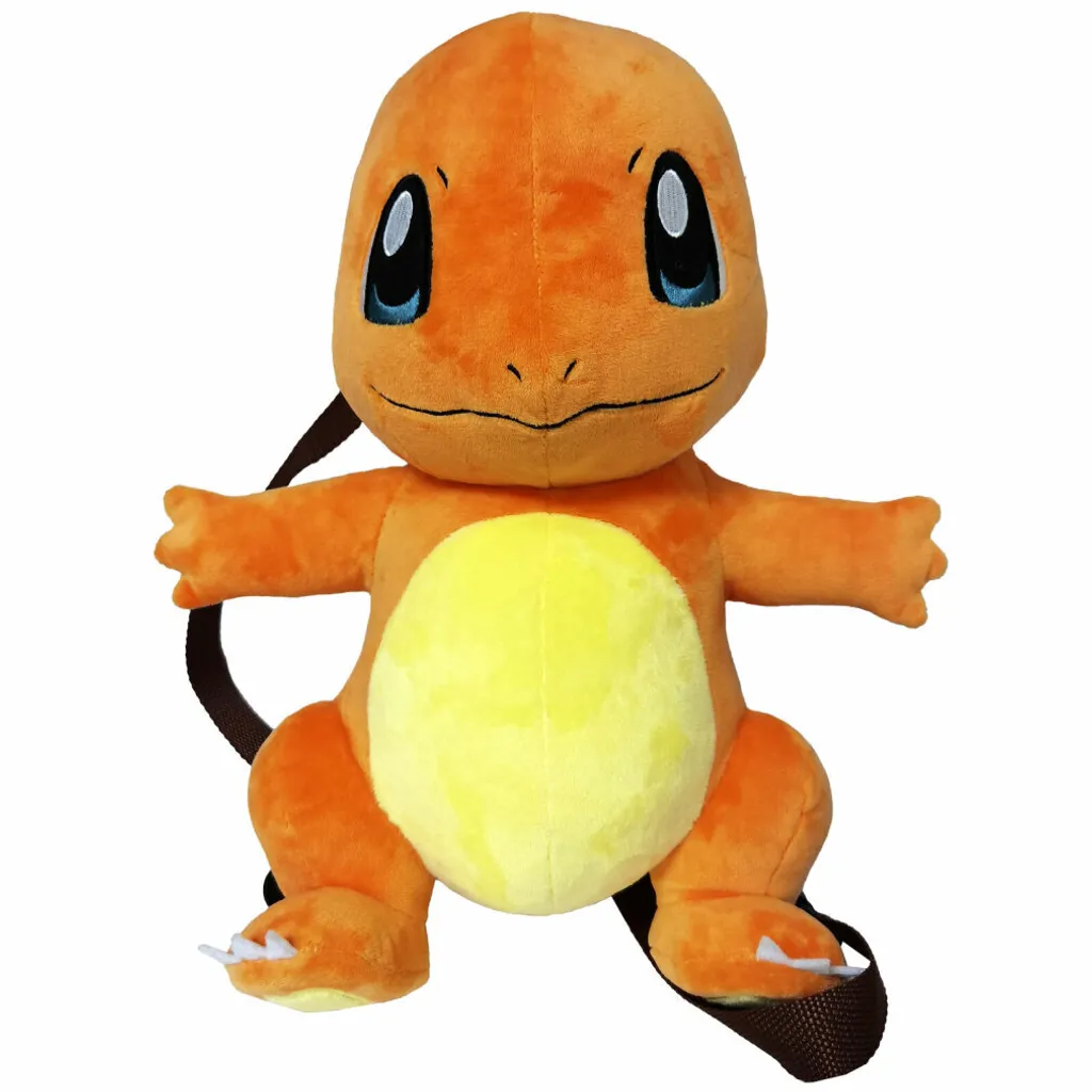 Zainetto Charmander Peluche 3D - 32cm per Asilo e Tempo Libero