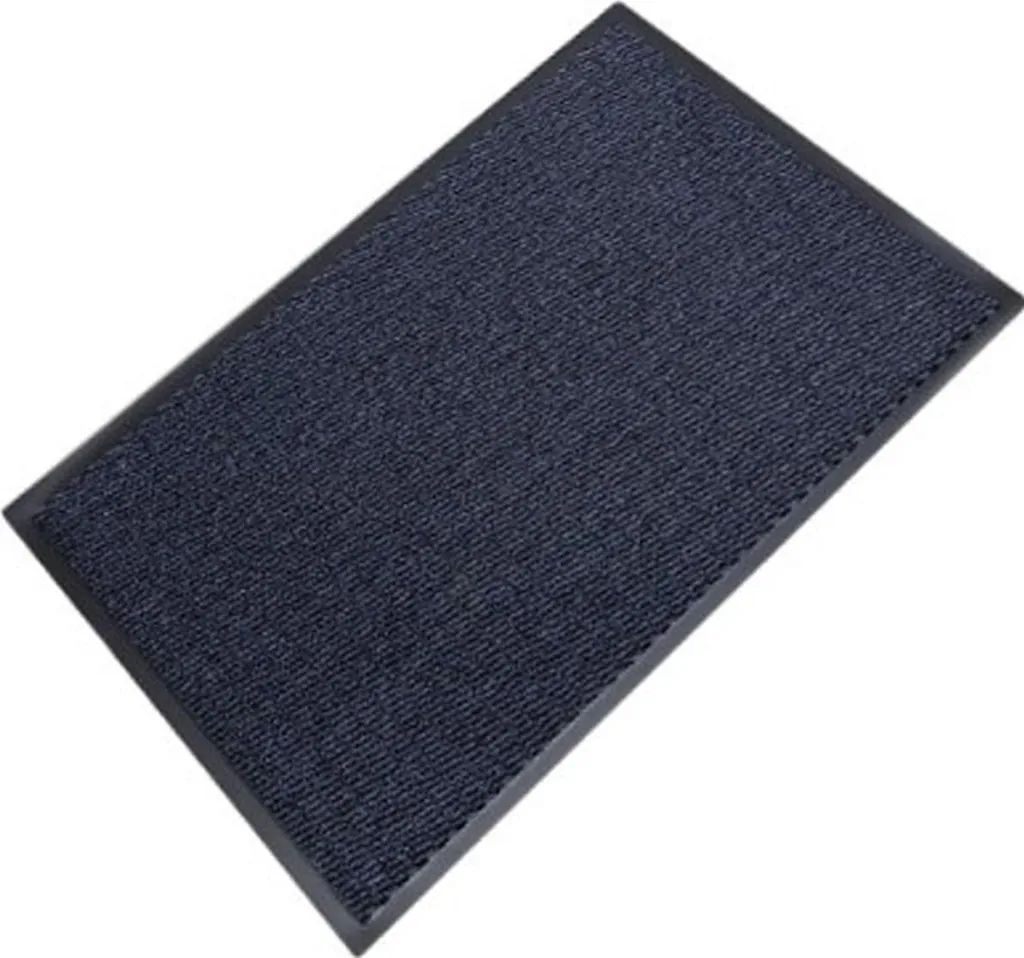 Tapis d'entrée pour maison et appartement 60x90 cm Zone - Bleu foncé
