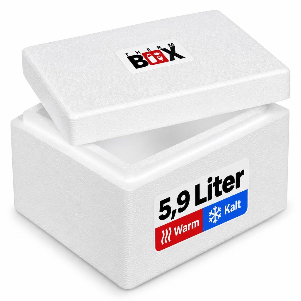 THERM BOX Styroporbox 5W Innen: 25x19x12,5cm Wand 3cm Produktbild 