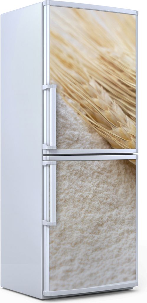 Kühlschrankdekoration 70x180 cm Aufkleber auf dem Kühlschrank - Weizen Feldfrüchte