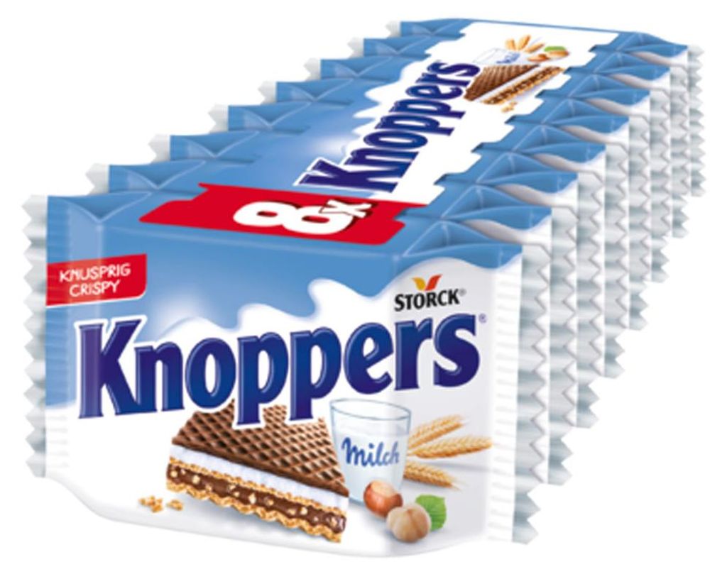 Knoppers jogurtové oplatky plátky jogurtová krémová náplň 8 Obrázek produktu 