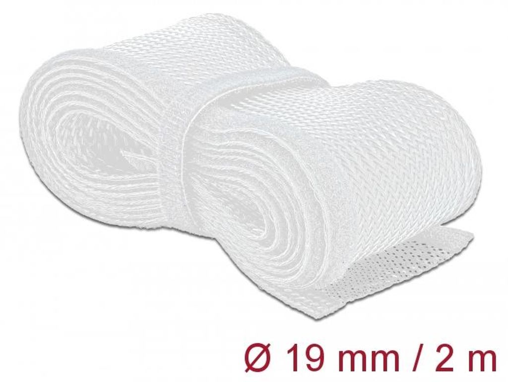 Geflechtschlauch mit Klettverschluss, 2 Meter x Ø 19mm Produktbild 