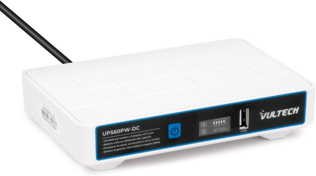 Mini-UPS 12000 mAh 60 Watt - Ononderbroken Productafbeelding 