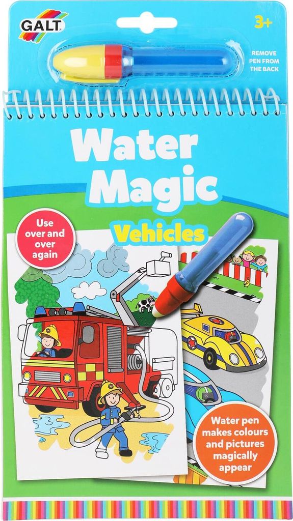 Magisch Malen mit Wasser Malbuch Fahrzeuge - Water Magic Spielzeug