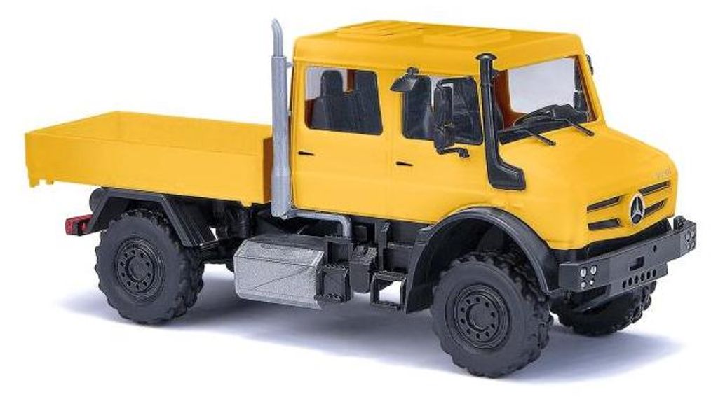 Busch MB Unimog U 5023 Doppelkabine, gelb 51080
