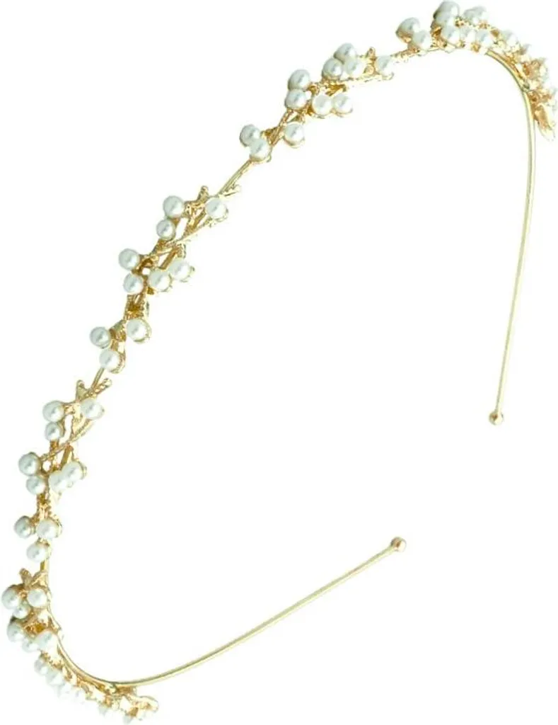Flamenco Mystique Čelenka Oro e Perle - Accessorio Capelli 40x1cm
