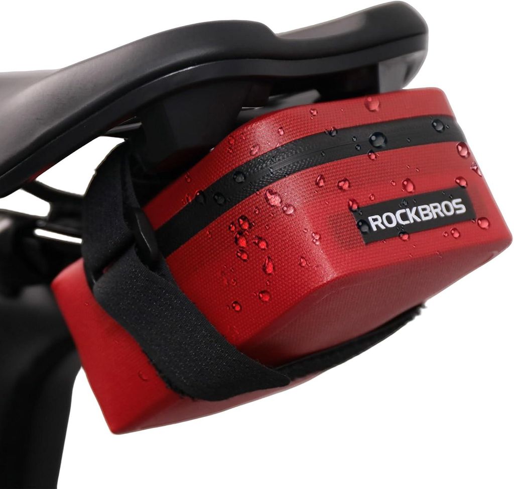 ROCKBROS Fahrrad Satteltasche Mini fahrradtasche wasserdichte und Leichte Sattelstützentasche für Rennräder Kompakt und Tragbar Fahrradzubehör,...