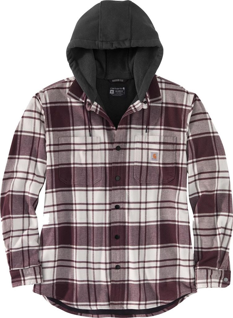 CARHARTT Bekleidung Carhartt Flannel, Fleece Jacke bordeaux/bunt-kombi Größe