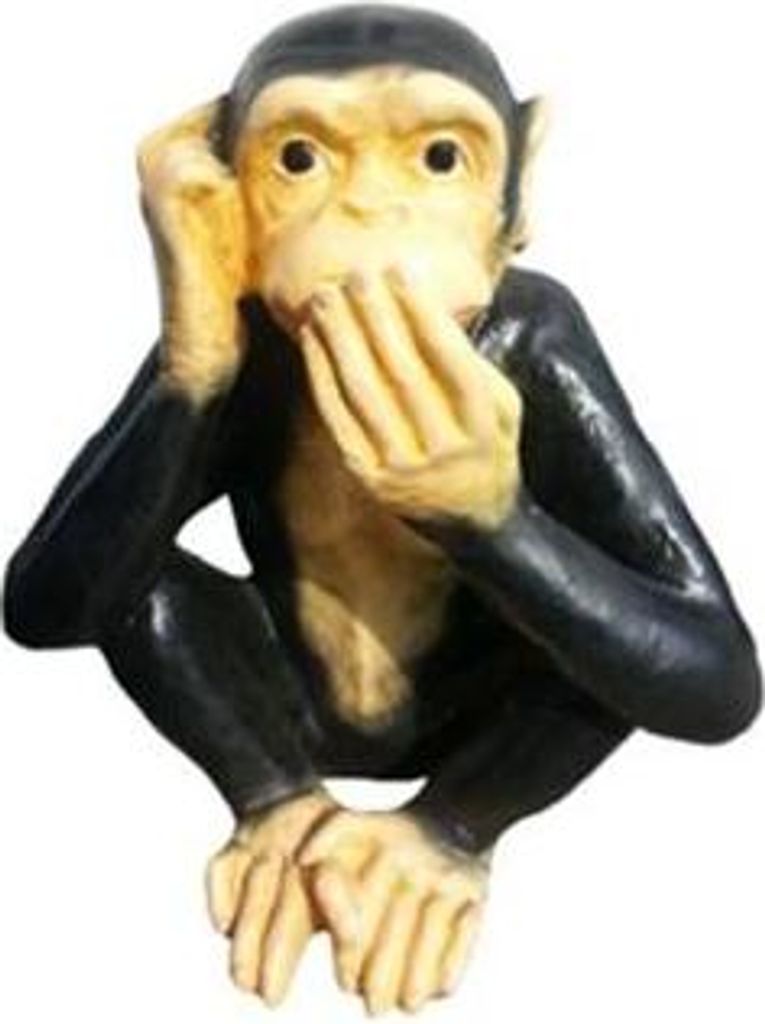 Schimpanse Figur Statue Garten Dekoration Skulptur Deko Skulpturen jvmoebel