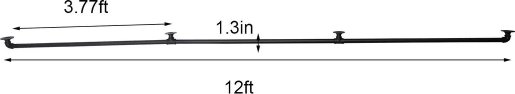 Barre d'appui escalier sécurisée kit main courante noire pour maison
