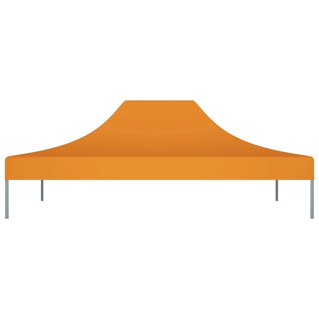Bâche de toit pour tonnelle 4x3m Orange en toile polyester 270g/m²